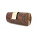 Evening Bag - Snake Skin Embossed Clutch w/Crystal Stones Accent Metal Flap Closure - Brown - BG-HPR377BR